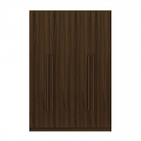 Manhattan Comfort 157GMC5 Gramercy Modern 2-Section Freestanding Wardrobe Armoire Closet in Brown